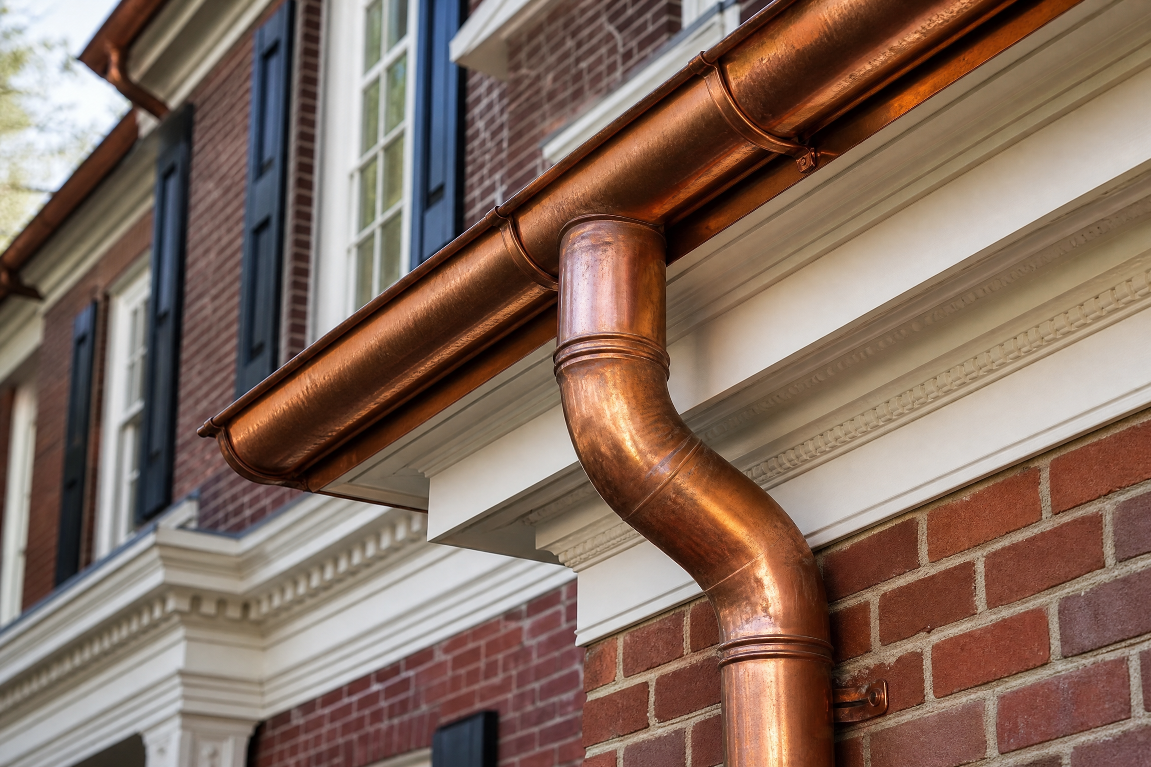 Copper Gutter Installation