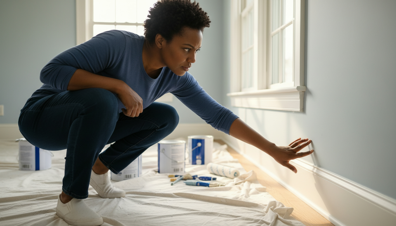 Check baseboards, trim, and wall-edge lines before signing off on any interior paint job - these are the spots most commonly missed by rushed crews.