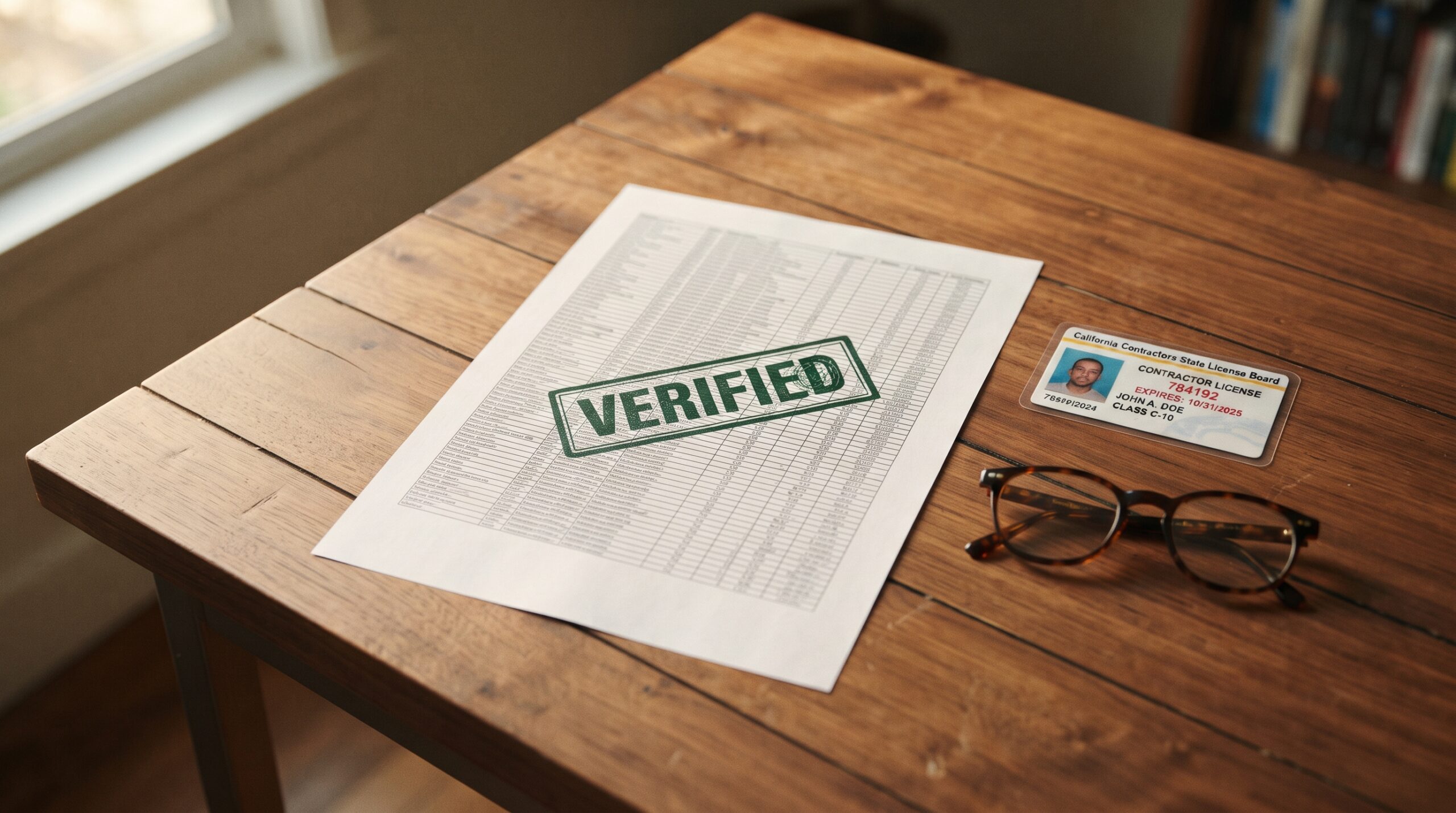How to Verify a Contractor's License in Under Ten Minutes, and What the License Does Not Cover